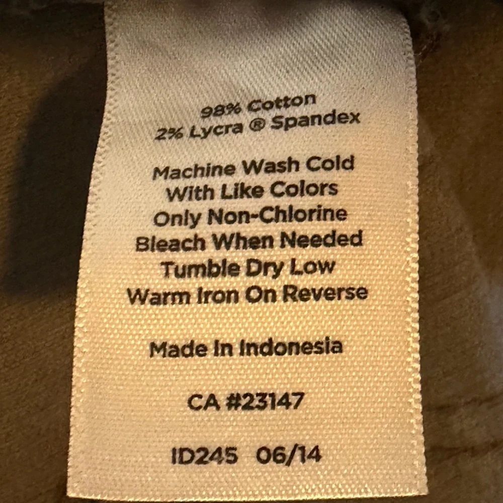 Talbots Heritage Corduroy Straight Leg Pants size 2
